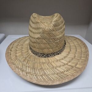 Volcom Tan Straw Hat with Black Band